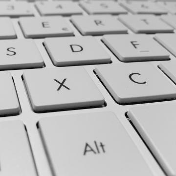dettaglio di tastiera di computer